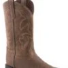 Boys Roper Vintage Tan Western Square Toe Boot