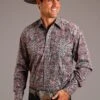 Stetson Medallion Paisley Long Sleeve Snap -Way Out West Trading Shop 1100104250366a