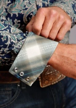 Stetson 1397 DEEP MARINE PAISLEY -Way Out West Trading Shop 1100104251058c