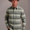 Men's Stetson Aztec Print Western Long Sleeve Shirt -Way Out West Trading Shop 1100104766031a 910fd1e1 af3c 47df 95cb 9a375d520fc8