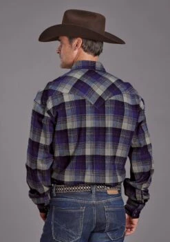 Men's Stetson Plaid Flannel Shirt -Way Out West Trading Shop 1100104780775b