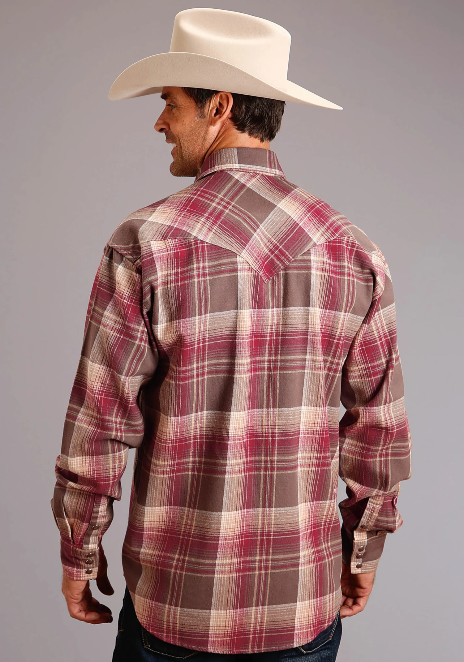 Stetson Brushed Twill Long Sleeve Shirt 4 Stetson Brushed Twill Long Sleeve Shirt - Image 2