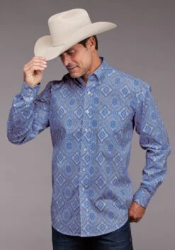 Men's Stetson Medallion Western Shirt