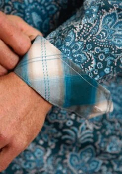 Men's Stetson Forest Paisley Western Long Sleeve Shirt -Way Out West Trading Shop 1100105266001c