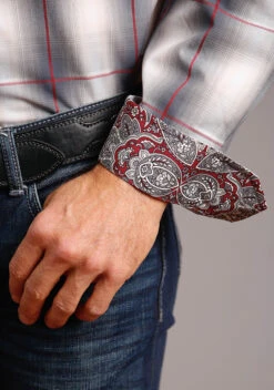 Stetson Smoke Ombre Long Sleeve Shirt -Way Out West Trading Shop 1100105790367c