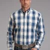 Men's Stetson Blue Ombre Western Shirt -Way Out West Trading Shop 1100105792040a