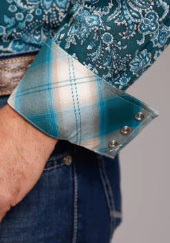 Men's Stetson Forest Paisley Western Long Sleeve Shirt - Big & Tall -Way Out West Trading Shop 1100109256001c