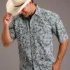 Stetson Greenspring Paisley Short Sleeve Shirt -Way Out West Trading Shop 1100204250369a