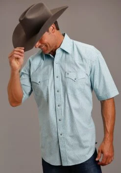 Stetson Silver Diamond Short Sleeve Shirt -Way Out West Trading Shop 1100204254007a 6c098ce3 cf4b 4c25 aae0 51a549ce6f97