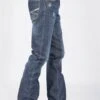Men's Stetson 1014 Destructed Fit Dark Wash Jeans -Way Out West Trading Shop 1100410143000a