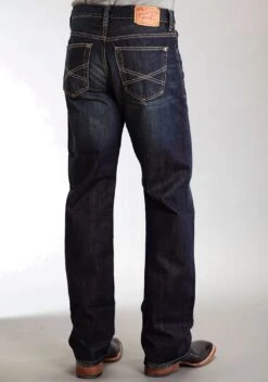 Men's Stetson 1312 Dark Wash Destructed Jeans