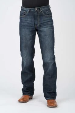 Men's Stetson 1312 Dark Wash Jeans -Way Out West Trading Shop 1100413124070c