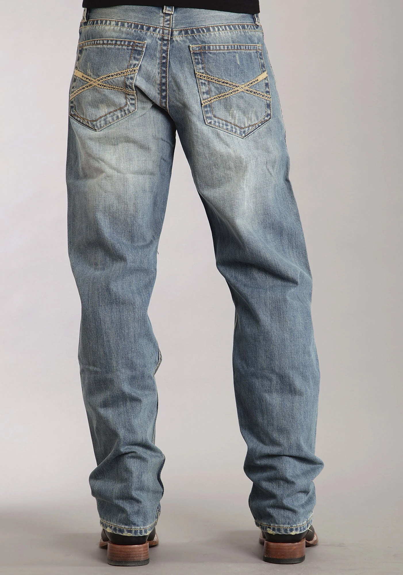 Men's Stetson 1520 Light Wash Jean 4 Men's Stetson 1520 Light Wash Jean - Image 2
