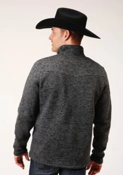 Stetson 1355 BONDED SWEATER KNIT PULLOVER-GREY -Way Out West Trading Shop 1101401207032c