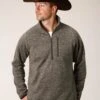Stetson 1355 BONDED SWEATER KNIT PULLOVER-TAN -Way Out West Trading Shop 1101401207035a