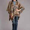 Stetson Acrylic Aztec Sweater Poncho -Way Out West Trading Shop 1102705396048a