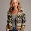 Women's Stetson Gold Aztec Sweater