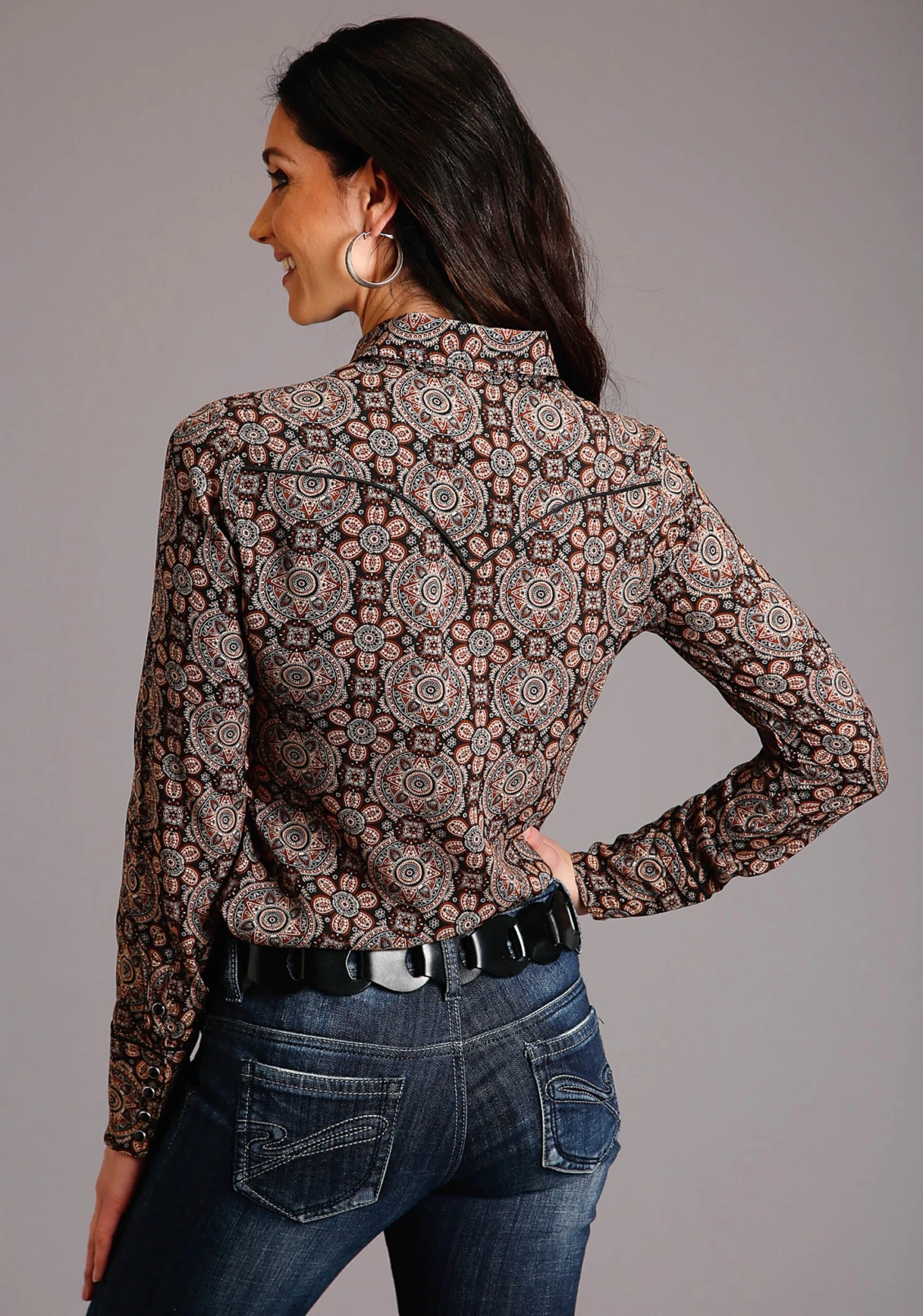 Stetson Prairie Paisley Long Sleeve Shirt 4 Stetson Prairie Paisley Long Sleeve Shirt - Image 2