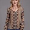 Women's Stetson "Sand Serape" Western Blouse -Way Out West Trading Shop 1105005906032a