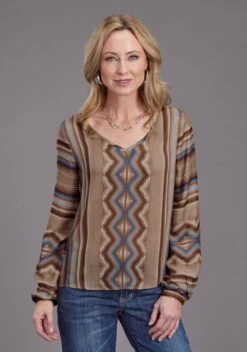 Women's Stetson "Sand Serape" Western Blouse