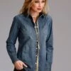 Stetson Light Weight Denim Western Long Sleeve Snap -Way Out West Trading Shop 1105005949024a