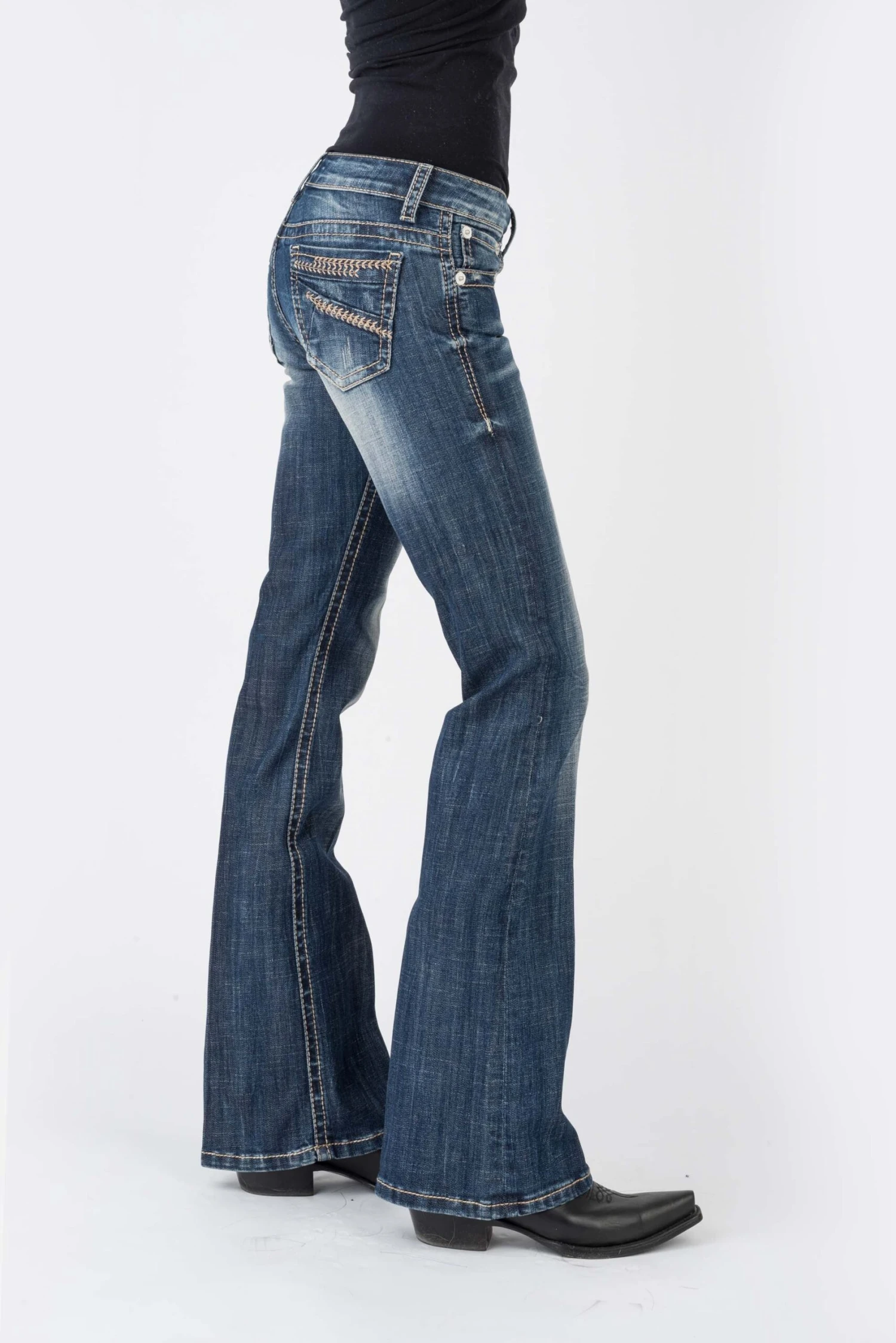 Women's Stetson Low Rise Boot Cut Jean 3 Women's Stetson Low Rise Boot Cut Jean