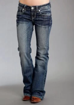 Women's Stetson Dark Wash Classic Western Jean -Way Out West Trading Shop 1105408161305b