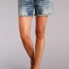 Stetson Frayed Denim Shorts -Way Out West Trading Shop 1105502020208a