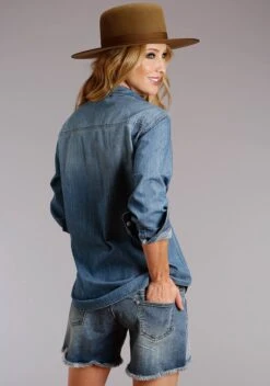 Stetson Frayed Denim Shorts -Way Out West Trading Shop 1105502020208c