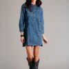 Women's Stetson Blue Denim Dress -Way Out West Trading Shop 1105705947042a