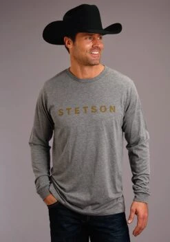 Stetson Long Sleeve Tri-Blend Jersey T-Shirt