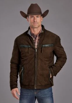 Men's Stetson Light Brown Suede Jacket