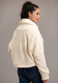 Stetson 1362 CREAM FAUX FLEECE TEDDY BEAR JCKT -Way Out West Trading Shop 1109805390119c