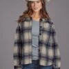 Women's Stetson Plaid Shirt Jacket -Way Out West Trading Shop 1109805397002a