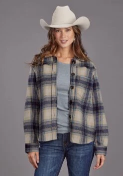 Women's Stetson Plaid Shirt Jacket