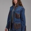 Women's Roper Denim Fringe Western Jacket -Way Out West Trading Shop 1109805946058a