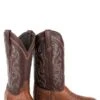John B. Stetson Brandy Caiman Square Toe Boot -Way Out West Trading Shop 1202018520202