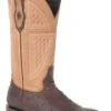 John B. Stetson Brown Ostrich Square Toe Boot 1 John B. Stetson Brown Ostrich Square Toe Boot -Way Out West Trading Shop 1202018520273