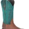 John B. Stetson Tabaco Alligator Square Toe Boot 2 John B. Stetson Tabaco Alligator Square Toe Boot -Way Out West Trading Shop 1202018520417