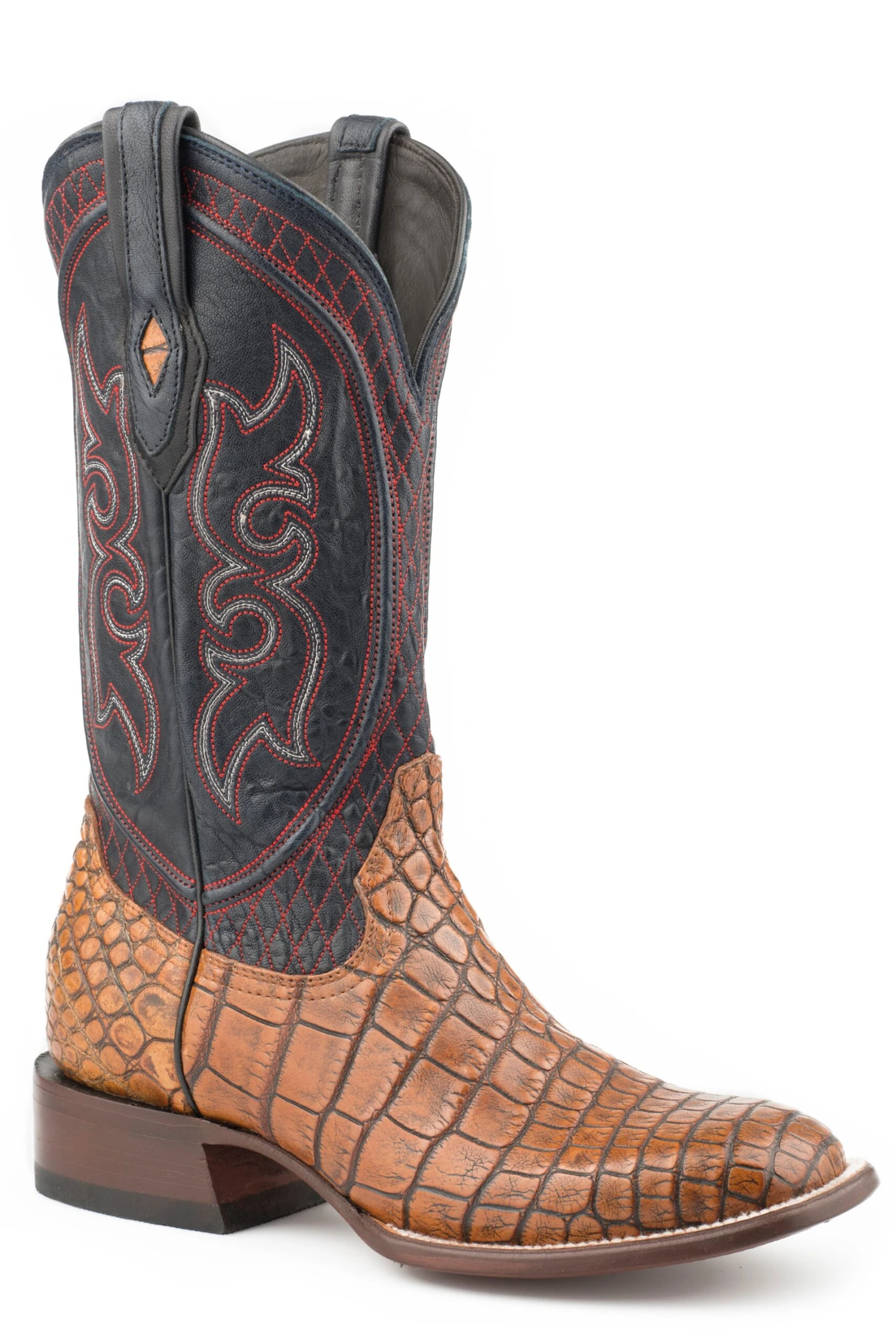 John B. Stetson Taupe Alligator Square Toe Boot 3 John B. Stetson Taupe Alligator Square Toe Boot