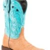 John B. Stetson Tan Calf Skin Square Toe Boot -Way Out West Trading Shop 1202118500151a
