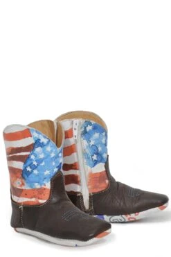 Red, White & Cute Americana Infant Boots -Way Out West Trading Shop 1401600071680c