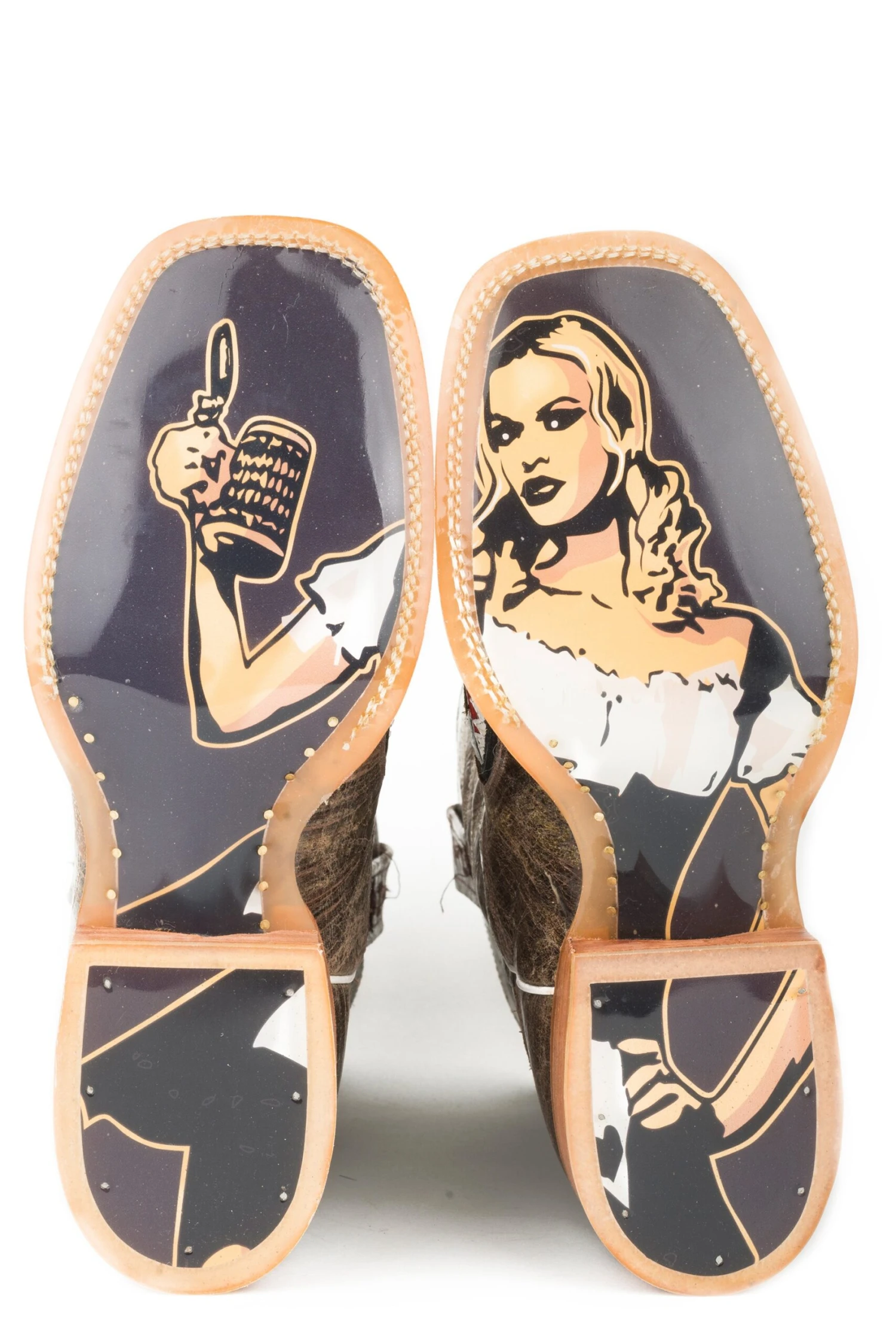 Tin Haul "Gnarly Shark" Square Toe Boot 4 Tin Haul "Gnarly Shark" Square Toe Boot - Image 2