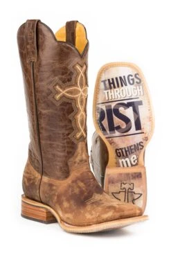Tin Haul "All Things Through Christ" Square Toe Boot