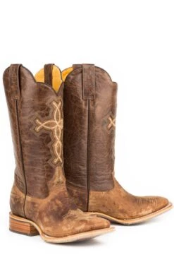 Tin Haul "All Things Through Christ" Square Toe Boot -Way Out West Trading Shop 1402000070222c