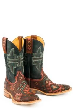 Tin Haul "Aztrina" Square Toe Boot -Way Out West Trading Shop 1402100071371c