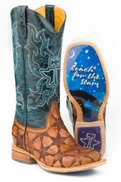 Tin Haul "Wish Upon A Star" Square Toe Boot