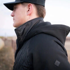 Mens STS Ranchwear Hunter Jacket -Way Out West Trading Shop STS9056 sts ranchwear mens hunter jacket black detail 1 600x bec9e298 1d88 4081 af76 920707a94f1e