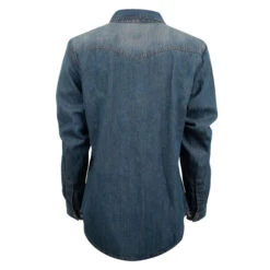 Womens STS Ranchwear Parker Denim Shirt -Way Out West Trading Shop STS9879 ladies parker product back 600x e078d3fe e21c 4c4e 8037 cecb4017695a